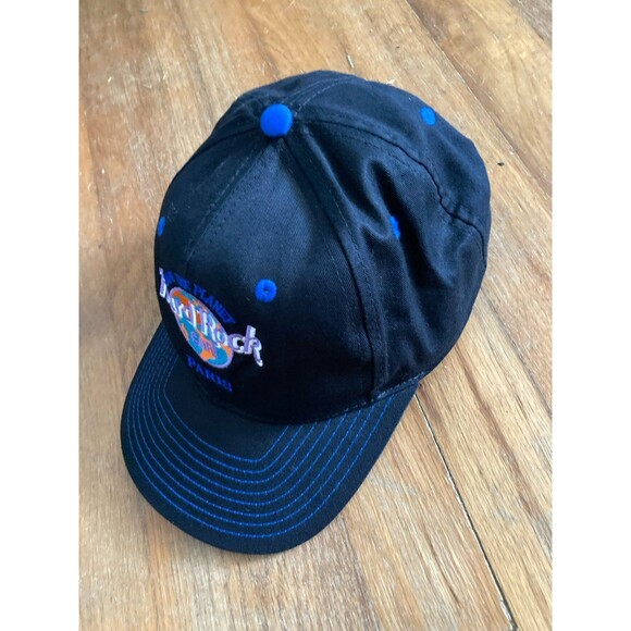 Vintage Hard Rock Cafe Paris Hat Snap Back Black Love All Serve All Earth Logo main image 7